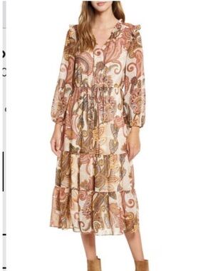 Julia Jordan Paisley Midi/Maxi Dress